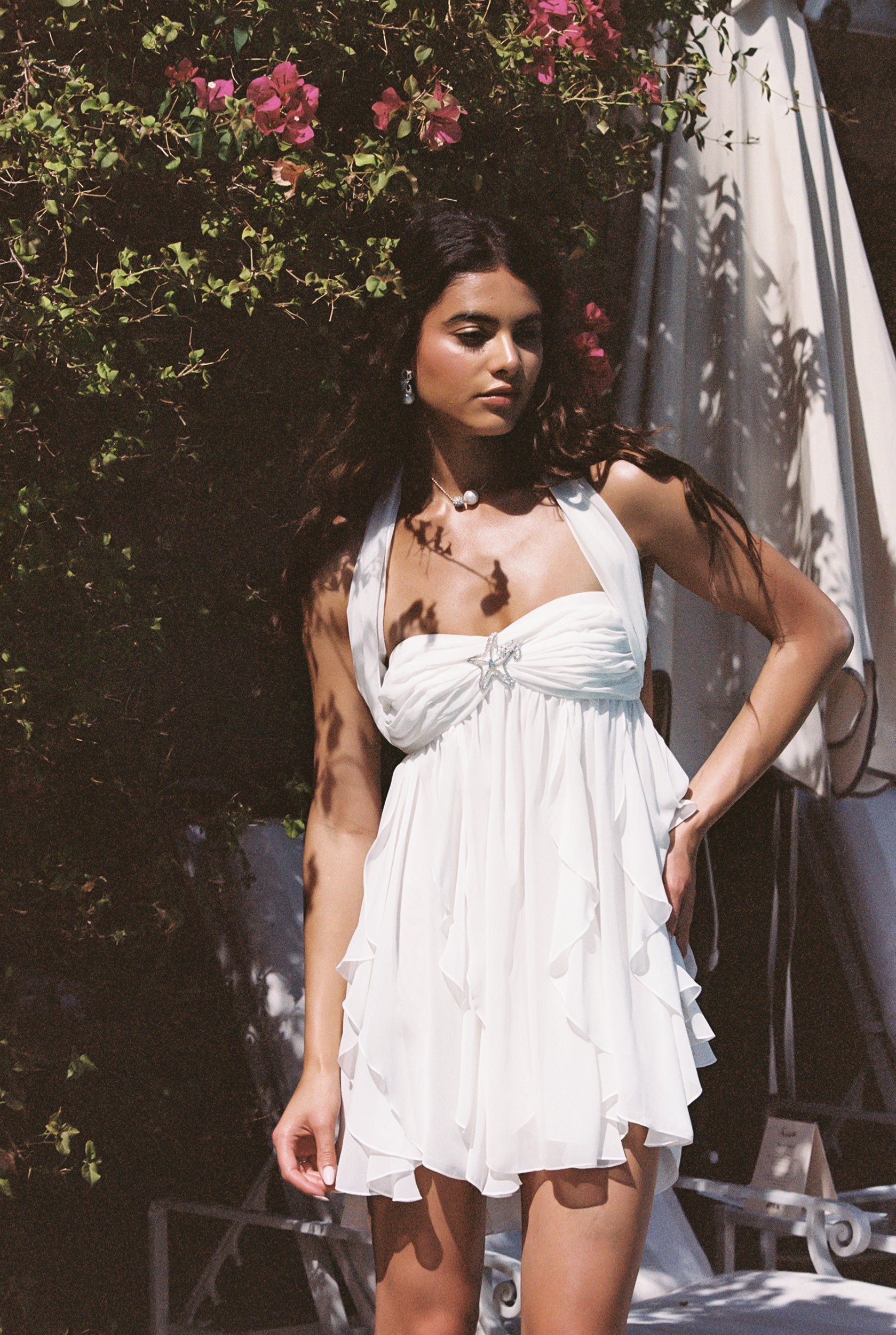 Charlotte Floral Halter Dress