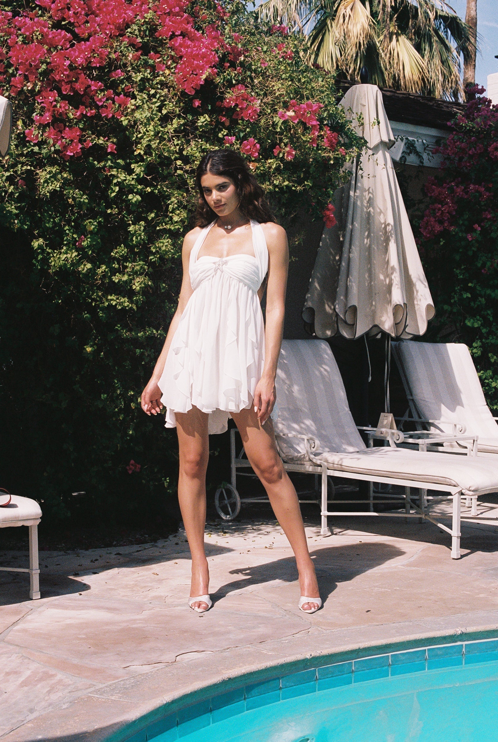 Charlotte Floral Halter Dress