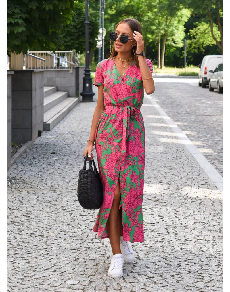 Samantha | Chic Floral Elegance Dress