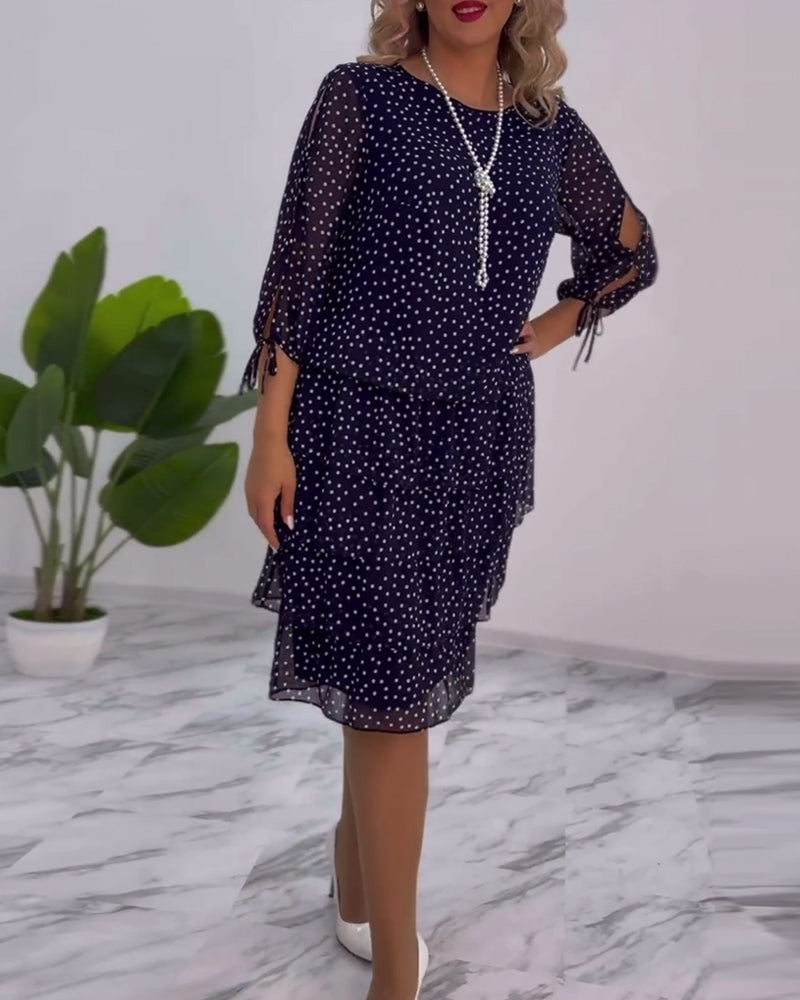 Auterelle | Elegant Polka Dot Dress