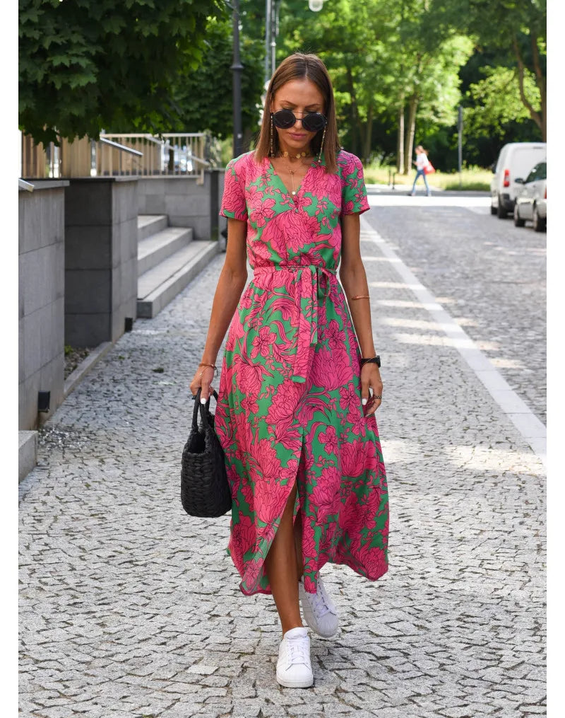 Samantha | Chic Floral Elegance Dress