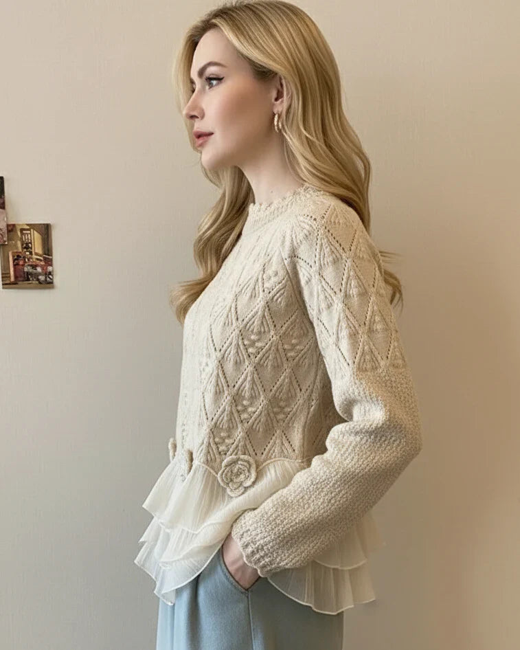 Natalie Ruffle Cardigan