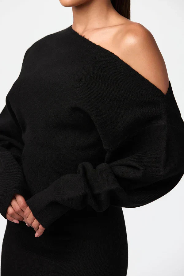 Monroe Shoulder Knit Dress
