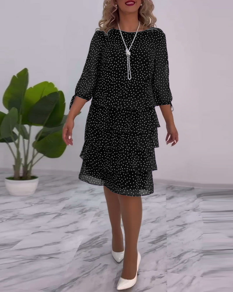 Auterelle | Elegant Polka Dot Dress