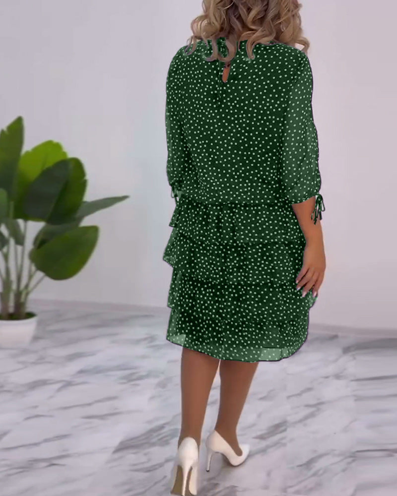 Auterelle | Elegant Polka Dot Dress
